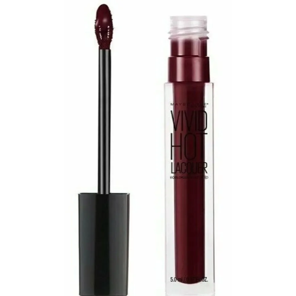 Retro #74 Maybelline Lip Gloss New York Vivid Hot Lacquer Color Sensational